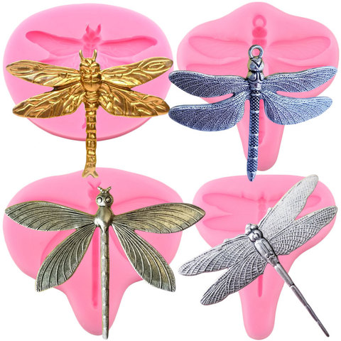 3D Craft Dragonfly Silicone Mold Fondant Cake Decorating Tools Cupcake Topper Candy Chocolate Gumpaste Molds Jewelry Resin Mould ► Photo 1/6