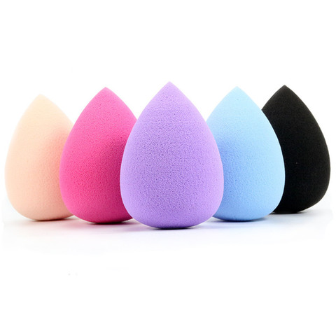 1pcs Smooth Cosmetic Puff Dry Wet Use Makeup Foundation Sponge Beauty Face Care Tools Accessories Water-drop Shape maquillaje ► Photo 1/6
