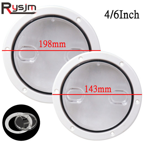 4inch/6inch/8inch ABS Round Deck Inspection Access Hatch Cover Non-Slip Deck Plate marine boat yacht accessories for camper rvs ► Photo 1/6