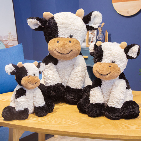 New Cute Animal Cartoon Cows Stuffed Plush Toy Kawaii Cattle Comfortable Soft Toy Children accompany Birthday Christmas Gift kid ► Photo 1/6