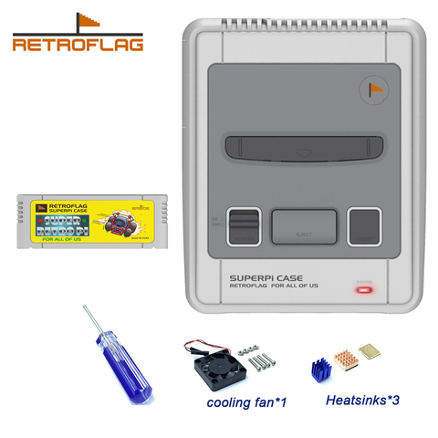 Retroflag SUPERPi CASE-J NESPi Case for Raspberry Pi 3B Plus (3B+)/3B Safe Shutdown and Safe Reset Game Case ► Photo 1/6