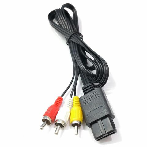 For N64 SNES Gamecube 6FT RCA AV TV Audio Video Stereo Durable Cable Cord For Nintend 64 ► Photo 1/6