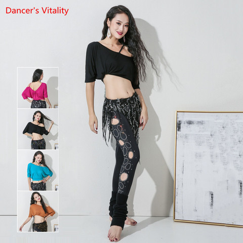 Belly Dance Top Or Hip Scarf Or Pants Female Adult Elegant Loose Shirt Trousers Profession Performance Practice Clothes ► Photo 1/4