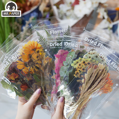 Mr.paper 8 Designs 6Pcs Weekend Flowers Deco Stickers Scrapbooking Styling Bullet Journal Toy Deco Album DIY Stationery Stickers ► Photo 1/6