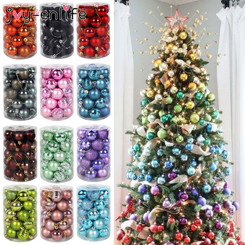 34pcs Christmas Ball Set 4cm Christmas Decoration Christmas Tree Decoration Ball Christmas Pendant Christmas Tree Pendant ► Photo 1/6