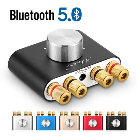 Nobsound Mini Bluetooth 5.0 HiFi TPA3116 Digital Amplifier Stereo Audio 2.0 Channel Sound Amplifiers 100W Power Amp ► Photo 1/6