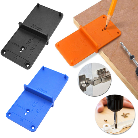 35mm 40mm Hinge Hole Drilling Guide Locator Hole Opener Template Door Cabinets DIY Tools For Woodworking Hand Tools Set ► Photo 1/6