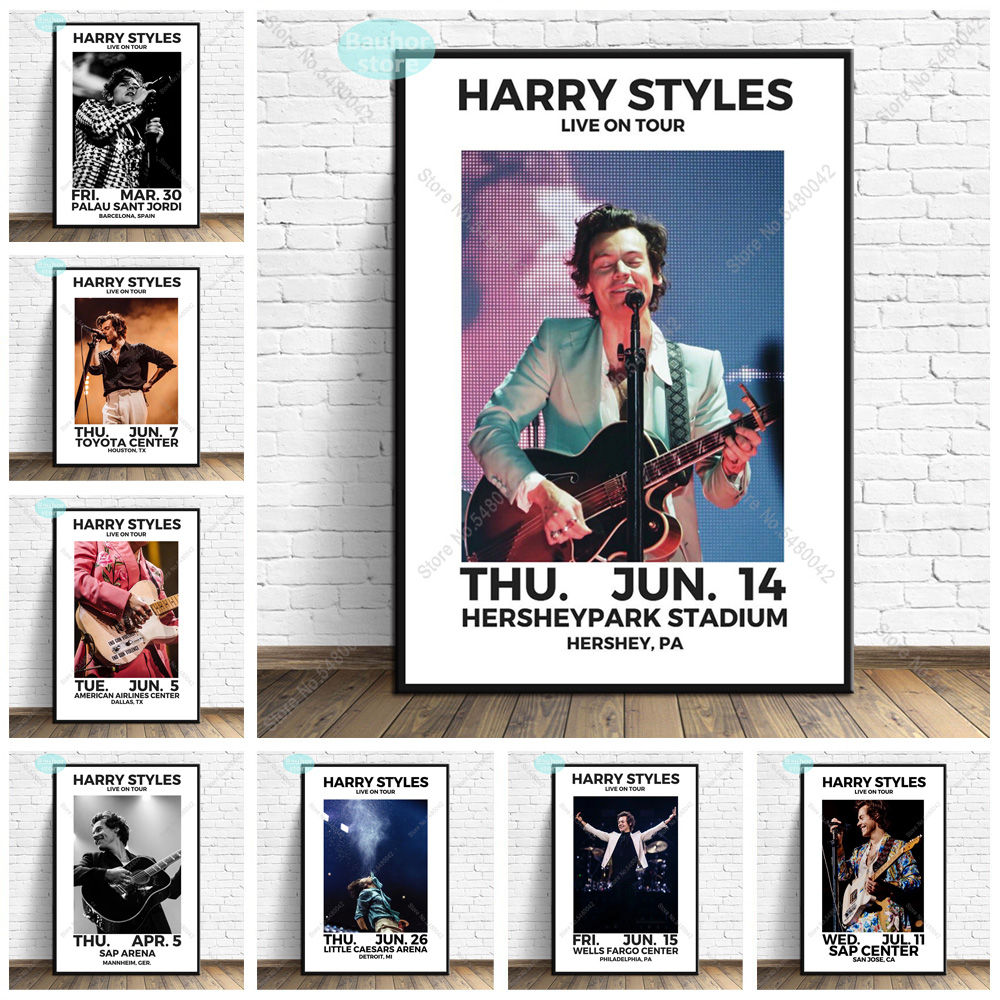 Custom Harry Styles Live on Tour Silk Poster Wall Decor 