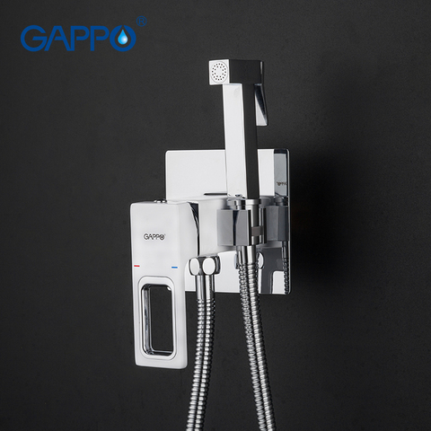 GAPPO Bidet faucets Cold And hot Water Corner Valve Function square Hand Shower Head Tap Toilet Spray Crane Hygienic Shower ► Photo 1/6