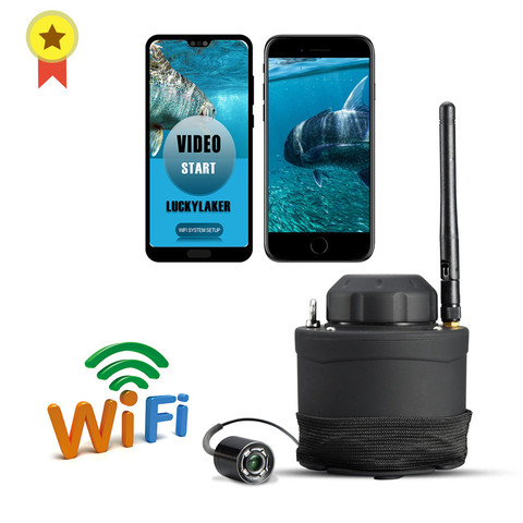 Russian menu!LUCKY Portable WIFI Underwater Camera FF3309 80m wireless operating range ► Photo 1/6