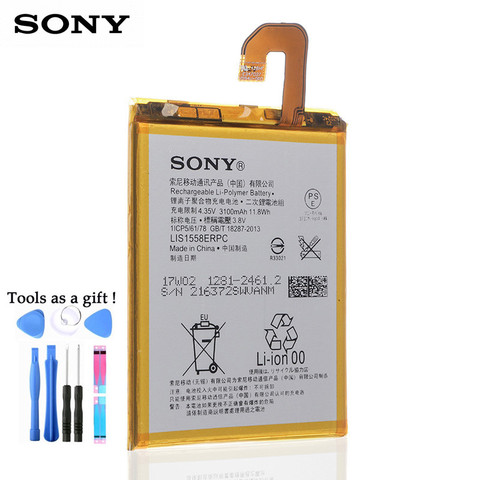 Original Replacement Sony Battery LIS1558ERPC For SONY Xperia Z3 L55T L55U D6653 D6633 D6603 Authentic Phone Battery 3100mAh ► Photo 1/2