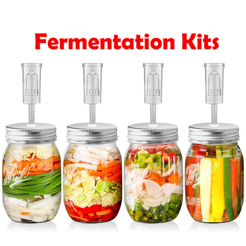 1pc Wide Mouth Mason Jar Fermentation Lid Premium Mason Jar Fermenting Lid Fermentation Kit For Wide Mouth Jars ► Photo 1/6