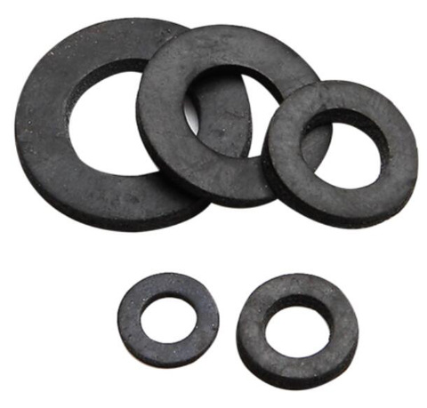 50pcs M3/M4/M5/M6/M8/M10/M12 rubber gasket black insulating gasket increase rubber washers O-flat pad 1mm 2mm thickness ► Photo 1/3