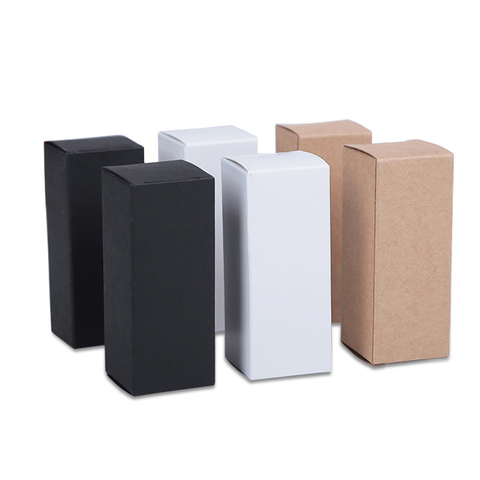 50pcs/lot Blank Kraft Paper Gift Box, Party Gift Essential Oil Bottle Package Boxes, Small Spray Bottle Packaging Cardboard Box ► Photo 1/6