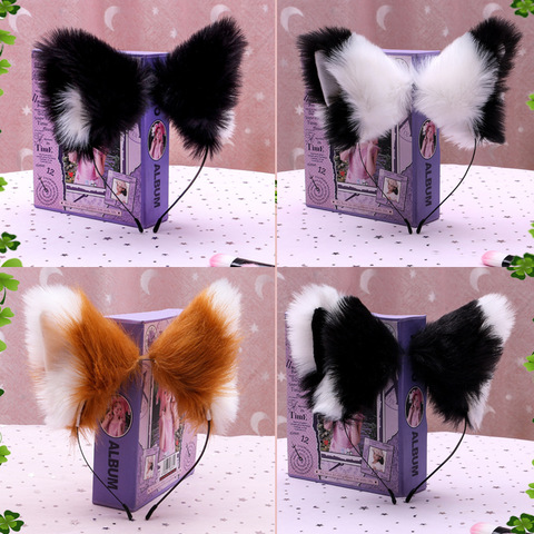 Cosplay ear headband anime dance party ear socket with hair removable three-dimensional cat ears fox ears ► Photo 1/6