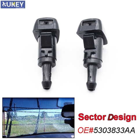 Xukey Pair Front Windshield Wiper Water Washer Jet Nozzle For Hyundai ix35 Tucson Accent Equus Santa Fe Solaris ix25 For Sorento ► Photo 1/5