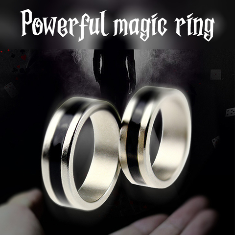 Magic Magnet Ring Strong Magnet Ring Magic Props Magic Skill Accessories Interactive Toys Children Gift ► Photo 1/6