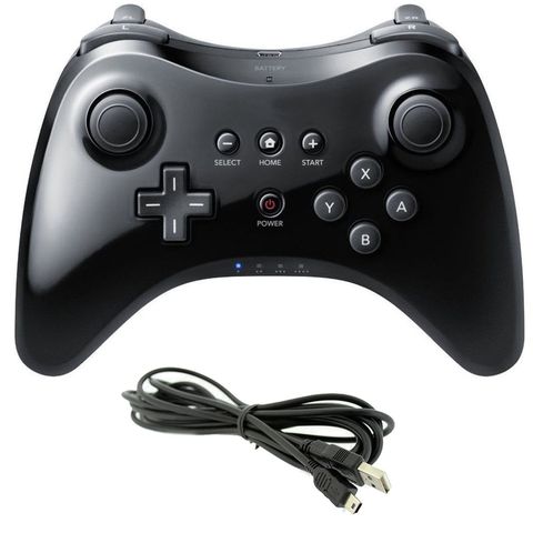 Wireless Classic Pro Controller Joystick Gamepad for Nintend wii U Pro with USB Cable Wireless Controller ► Photo 1/6