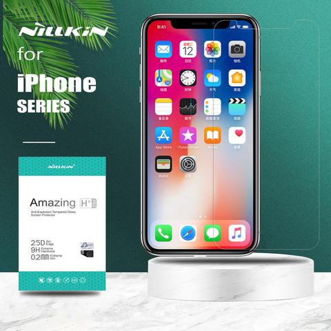 Nillkin for iPhone 12 11 Pro Max XS Max XR X Glass H+ Pro Tempered Glass Screen Protector For iPhone 7 8 6 6S Plus 2022 SE Glass ► Photo 1/6