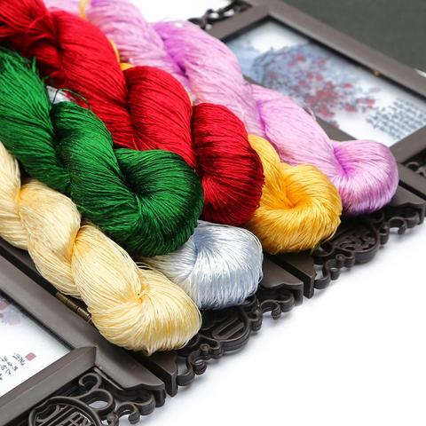 20m/pcs Silk Embroidery 100% Silk Thread Spiraea Embroidery Silk Thread Small Sticks Of Hand Embroidery Embroider Cross Stitch ► Photo 1/6