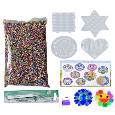 2.6mm Mini Hama Beads Fuse beads Set Puzzles Toy 24 48 72 color  Hama Beads Diy Puzzles High Quality Handmade Gift children Toy ► Photo 1/6