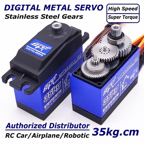 SPT5435LV SPT5535LV 35kg Large Torque Digital Standard Servo Water Proof For 1:8 1:10 RC Car Climber Airplane Metal Gear Case ► Photo 1/6