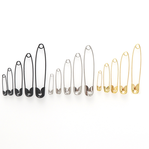 100pcs 22/28/38/45/54mm Silver Gold Safety Pins DIY Sewing Tools Accessory Iron Needles Safety Pin Brooch Apparel Accessories ► Photo 1/6