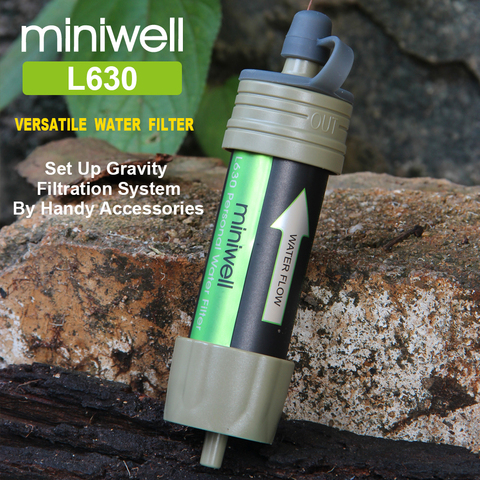 miniwell Outdoor camping water filter survival kit for travel ► Photo 1/5
