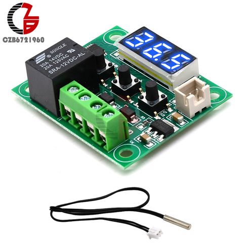 W1209 12V LED Digital Thermostat Temperature Controller Regulator Incubator Thermometer Thermoregulator Temperature Control ► Photo 1/6