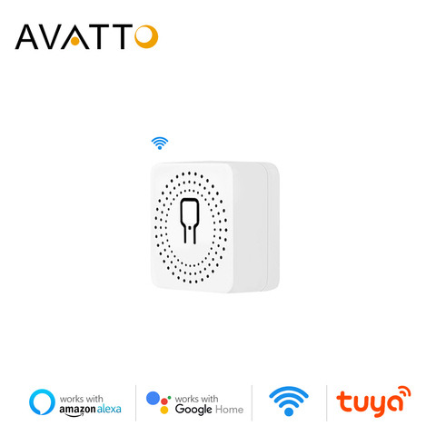 AVATTO Wifi Smart Light Switch Module,MiNi DIY 2 Way Remote Control Module,work with Tuya Smart life APP,Alexa Echo Google Home. ► Photo 1/6