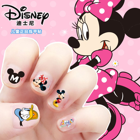 Children Frozen Elsa Anna Makeup Toy Nail Sticker Disney snow White Princess Sofia Mickey Minnie kids sticker Girls gift ► Photo 1/5