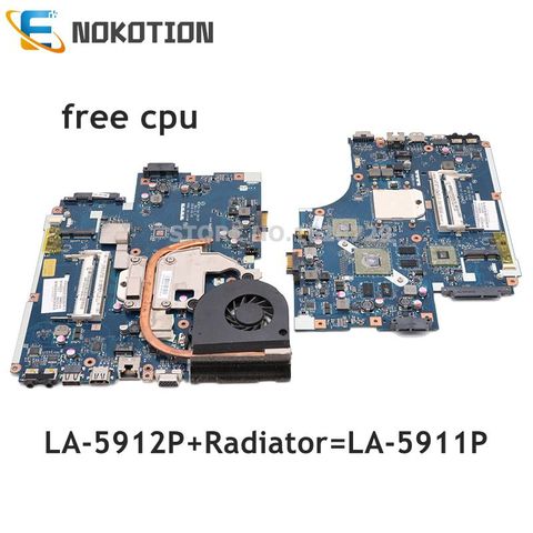 NOKOTION MBPTQ02001 MBNA102001 LA-5912P For Acer aspire 5551 5552 5551G 5552G PC Motherboard compatible With LA-5911P free cpu ► Photo 1/6