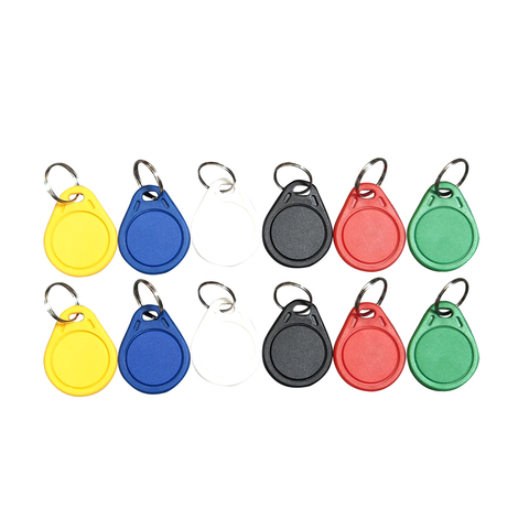 (10PCS) 13.56 Mhz Block 0 Sector Rewritable RFID M1 S50 UID Changeable Card Tag Keychain NO.3 Keyfob ISO14443A ► Photo 1/6