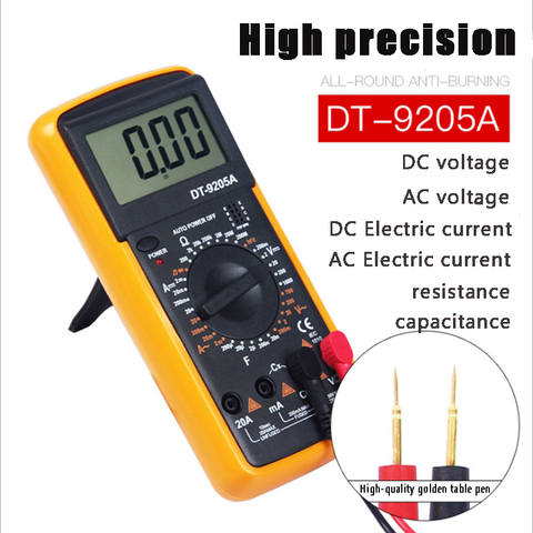 Handheld digital multimeter high precision universal meter, electrician testing DC voltage and current meter мультиметр цифровой ► Photo 1/6