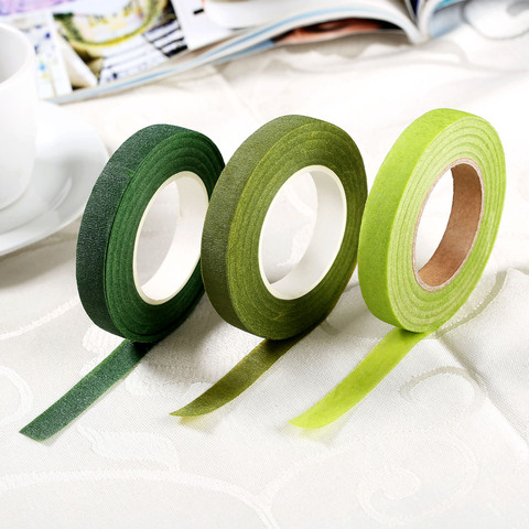 30 yard Self-adhesive Tape Florist Stem Tape Wire Floral Work Resealable Elastic Tape Wrap Stem Garland Wreaths Dia 12mm ► Photo 1/6