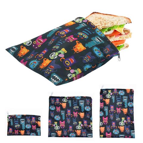 3pcs/set Reusable Food Storage Bags Leakproof Freezer Bag  Reusable Sandwich Bags Snack Bag Lunch Bread Bag for Food Storage ► Photo 1/6