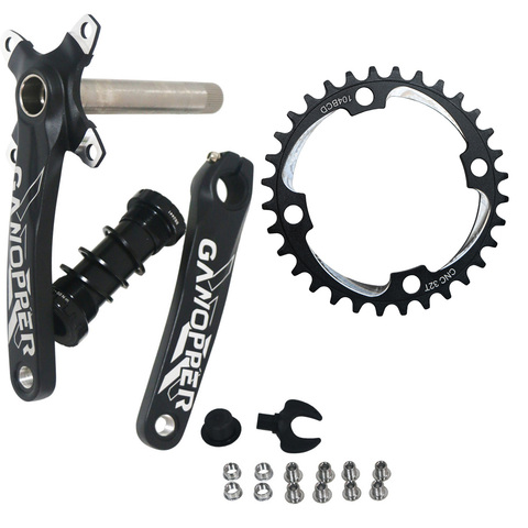 104BCD Aluminum Alloy Road Bike Floding Bike Mountain Bike Crank set 175 Crank 120mm BB Chain Wheel 9S 10S 11S Fatbike Crankset ► Photo 1/6