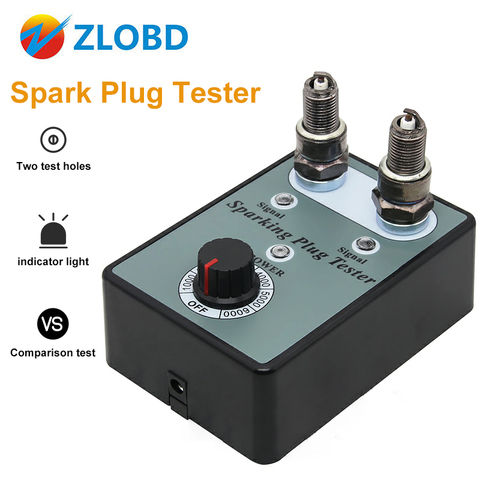 Auto Car Spark Plug Tester with Adjustable Double Hole Detector Ignition Plug Analyzer for 12V Gasoline Vehicles ► Photo 1/6
