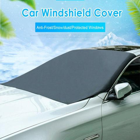 Car Snow Cover Windshield Cover Magnetic Car Windshield Snow Cover Winter Ice Frost Guard Sunshade Protector General Car Cover ► Photo 1/6