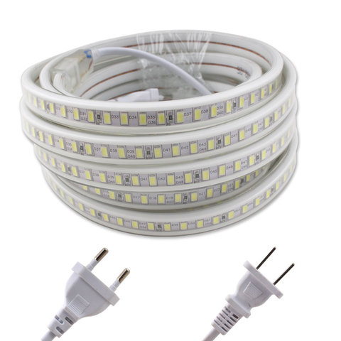 220V LED Strip Waterproof IP67 SMD5730 120Leds/m Warm White 220 V LED Strip Light Waterproof Diode Tape Kitchen Living Room Lamp ► Photo 1/6