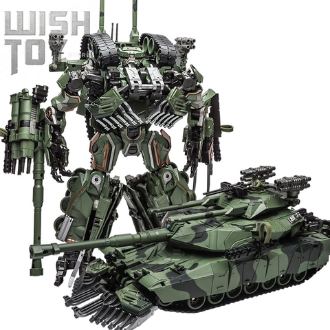 WJ Transformation Toys Brawl Alloy 28CM SS Leader Camouflage M04 Tank M1A1 Mode KO Action Figure Robot Model Collection Gifts ► Photo 1/6