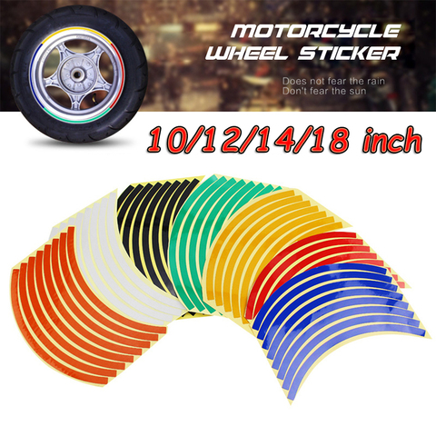 16 PCs Wheel rim stickers, luminous wheel stickers, 10/12/14/18 inch, reflecting stickers ► Photo 1/6