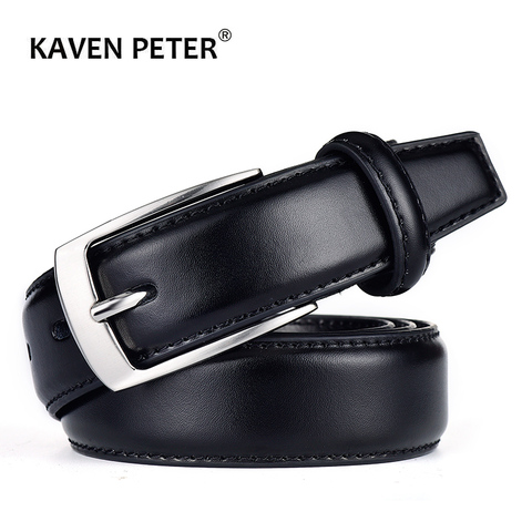 Classic Leather Belt For Men Luxury Business Male Cowhide Leather Belts 3.0 CM Casual Pin Buckle Belt For Men Dropshipping ► Photo 1/6