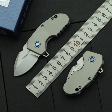 New 756 755 Gift Folding Knife D2 Blade Titanium Handle Outdoor Camping Hunting Survivalv Portable Fruit Pocket Knives EDC Tools ► Photo 1/6