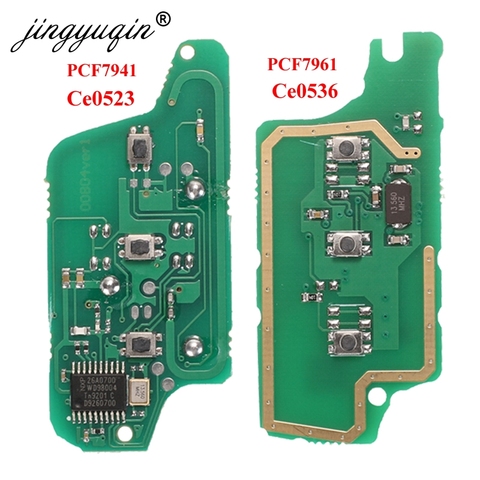 jingyuqin For peugeot 407 407 307 308 607 Citroen C2 C3 C4 C5 ASK/FSK Remote Key Electronic Circuit Board 3 Button CE0523 Ce0536 ► Photo 1/3