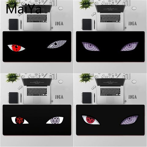 Maiya Top Quality Anime Naruto Sharingan Rinnegan eyes Laptop Computer Mousepad Free Shipping Large Mouse Pad Keyboards Mat ► Photo 1/6