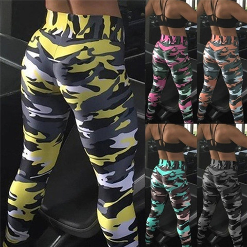 New Fashion 2022 Camouflage Printing Elasticity Leggings Camouflage Fitness Pant Legins Casual  Legging For Women ► Photo 1/6