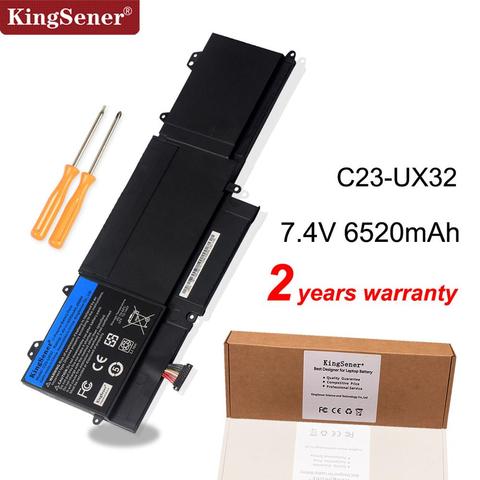 KingSener New C23-UX32 Laptop Battery for ASUS VivoBook U38N U38N-C4004H ZenBook UX32 UX32V UX32A UX32VD 7.4V 6520mAh ► Photo 1/6