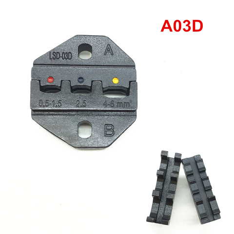 Crimp die set A03D for crimping insulated terminal and cable links 20-10AWG 0.5-6mm2 ► Photo 1/1