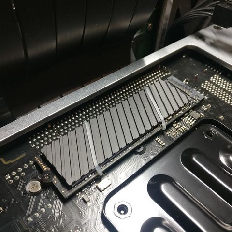 Pure Copper Graphene Heatsink M.2 NGFF 2280 PCI-E NVME SSD Thermal Pad Cooler  ► Photo 1/5